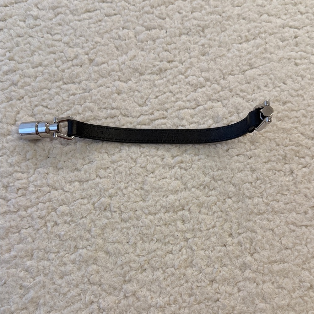 Gucci Men's Black and Silver Bracelet leather - Picture 5 of 8